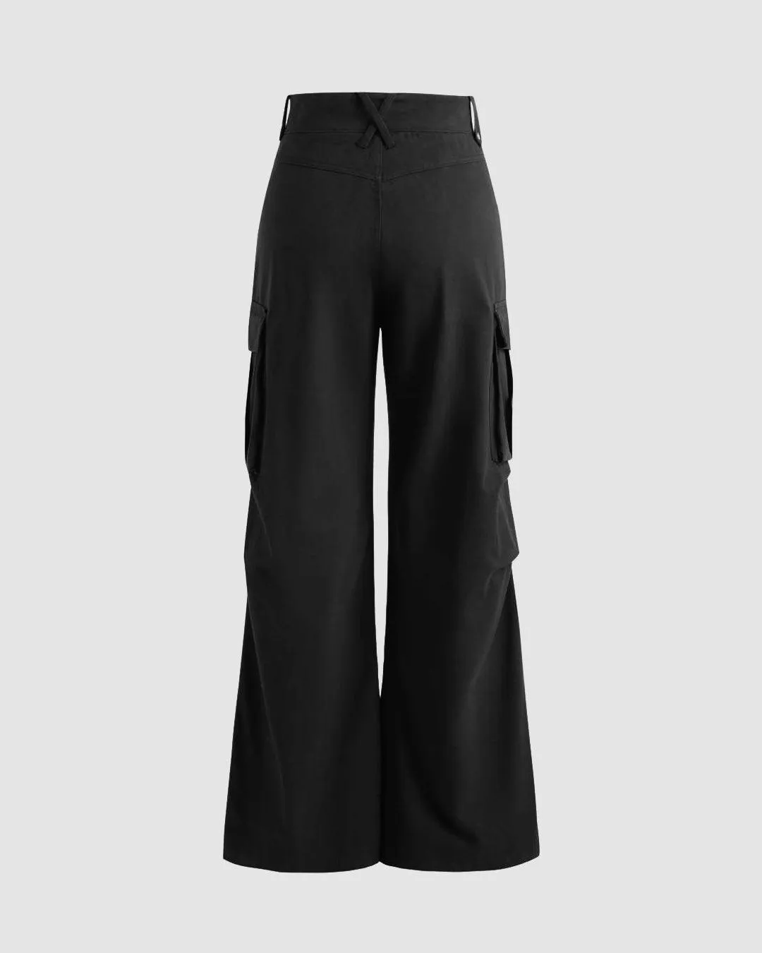 Y2K Baggy Fit Women Cargo In Black