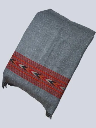 Yak Wool Shawl |Light Silver Grey Colour | Handwoven