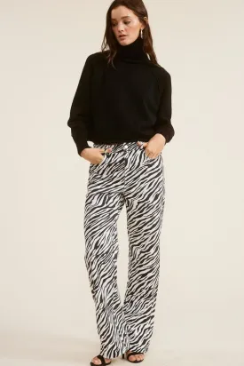 Zebra Wide Leg Pants